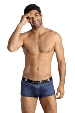 Herren Boxer-Short gestreift mit breitem Gummibund aus feinem Netzmaterial