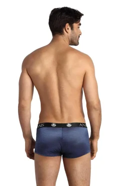 Herren Boxer-Short gestreift mit breitem Gummibund aus feinem Netzmaterial