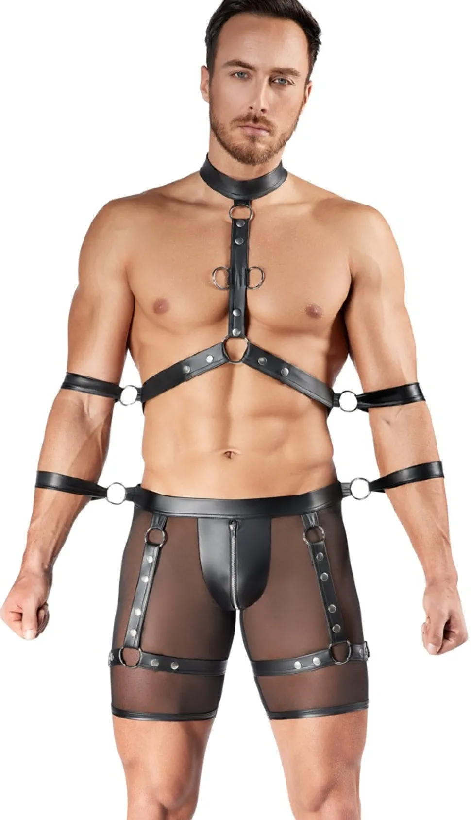 Herren Harness mit Pants aus elastischem Material