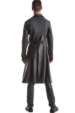 Herren Mantel im edlen Matt-Look mit feinen Details