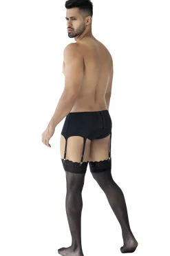 Herren Strapshalter mit Spitze