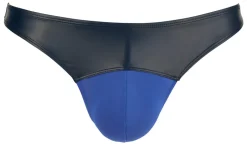 Herren String royal schwarz