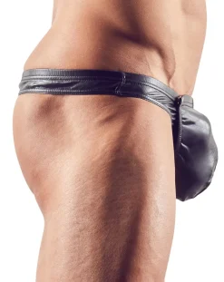 Herren String schwarz