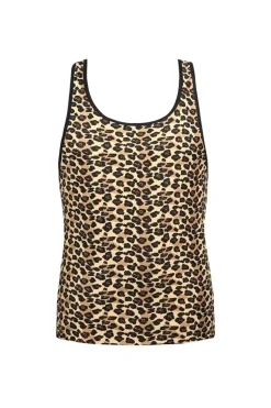 Herren Tank Top im Leoparden-Look aus weichem Material