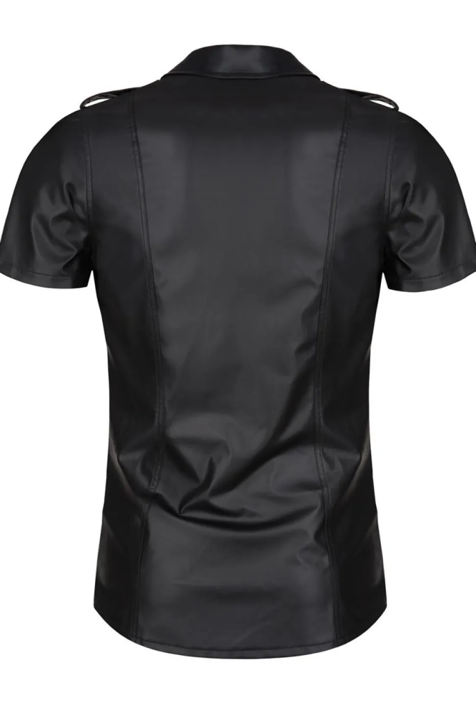 Herren Wetlook Hemd Stehkragen Druckknöpfen