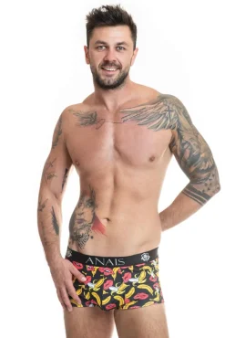 Herren-Boxer mit Bananen-Kussmund-Muster aus weichen Material