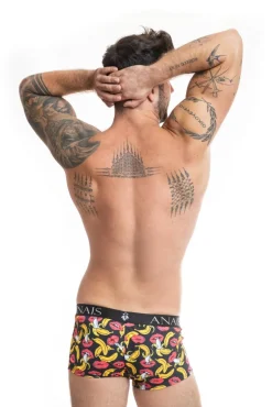 Herren-Boxer mit Bananen-Kussmund-Muster aus weichen Material