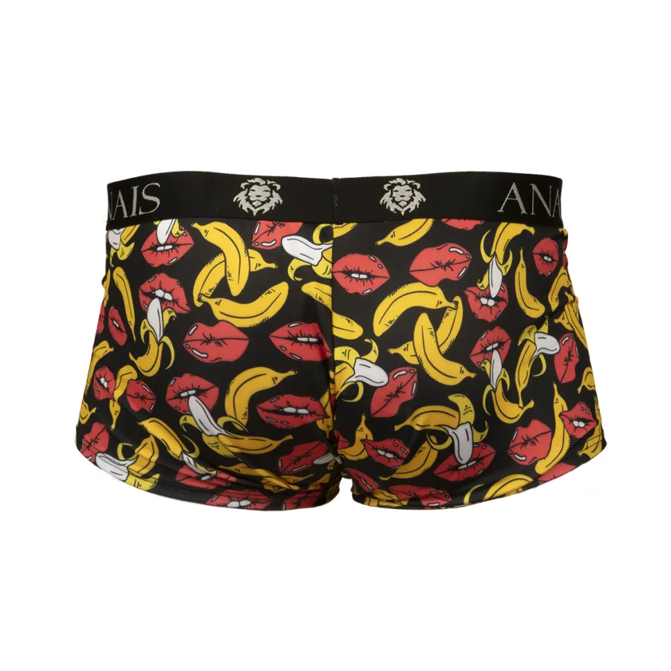 Herren-Boxer mit Bananen-Kussmund-Muster aus weichen Material