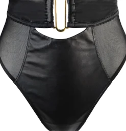 Hight-Waist Slip mit goldenem Detail