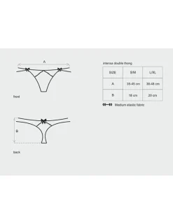 Intensa double String schwarz