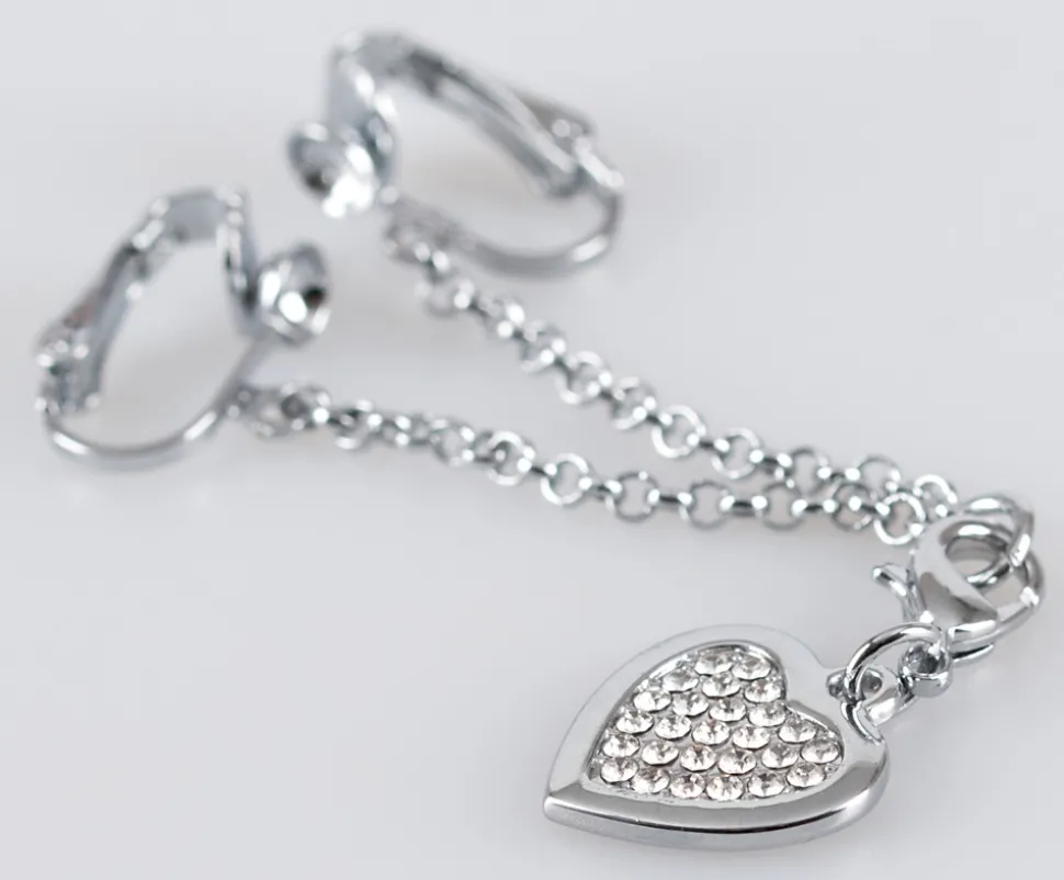 Intimkette mit Anhänger und Strass