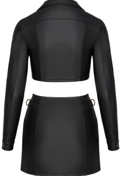 Jacke und Minirock im Set aus dehnbarem Material für hohen Tragekomfort