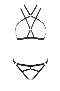 Kelis 2-teiliges Harness-Set schwarz