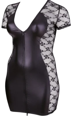 Kleid 2 Wege Zip mit tiefem Ausschnitt