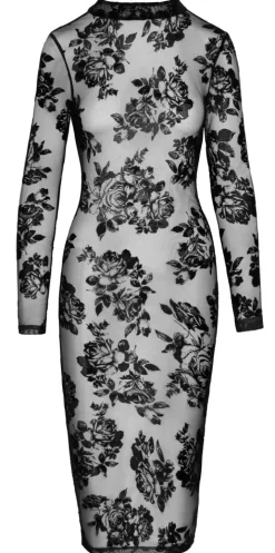 Kleid aus feinstem Tüll mit floralem Muster im exklusiven Desing