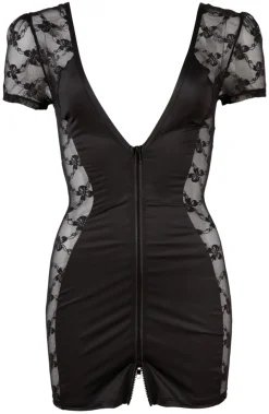 Kleid mit Zip schwarz