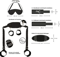 Kombiniertes Hand-Fuß-Nacken Fessel-Set