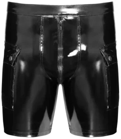 Lack Shorts mit Taschen