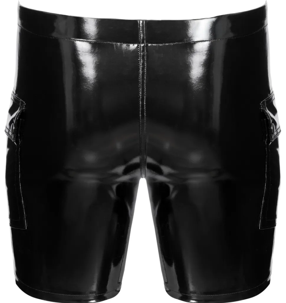 Lack Shorts mit Taschen