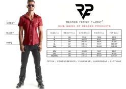 Lange Wetlook Herren-Shorts Slim-Fit Gürtelschnallen