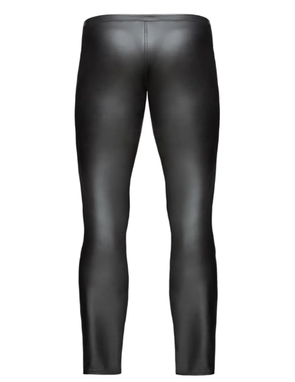 Lange Wetlook Hose mit Lackeinsätzen