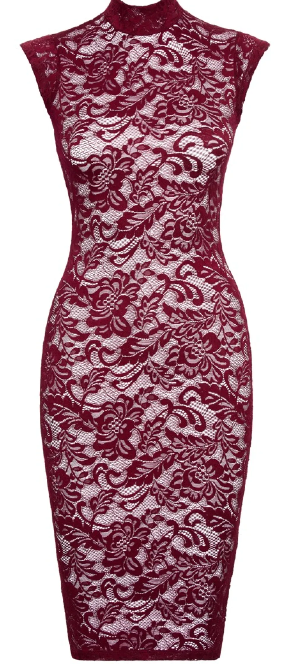 Langes Kleid aus Spitze