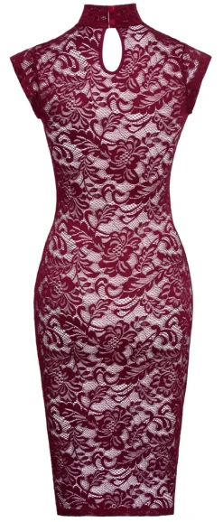 Langes Kleid aus Spitze