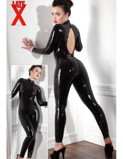 Latex Catsuit schwarz