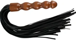 Leder Flogger mit Holzgriff