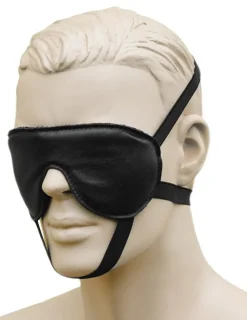 Leder-Augenmaske