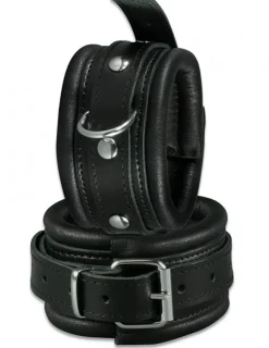 Leder-Fußfessel schwarz