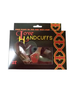 Liebes - Handschellen mit Plüsch schwarz
