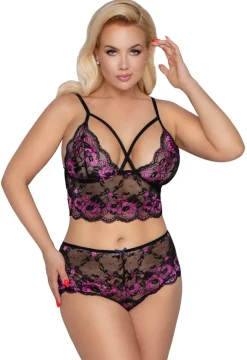 Longline-BH mit Slip Spitze BH Plus Size