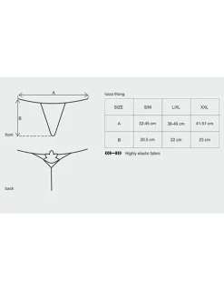 Luiza String schwarz