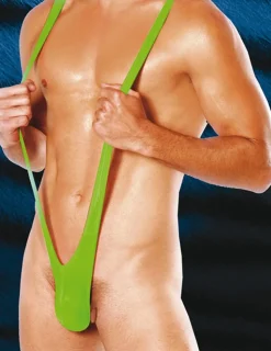 Mankini Neon grün