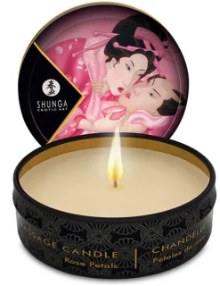 Massage Kerze - Aphrodisia "Duft von Rosenblättern", ALS SET, 6 X 30 ML