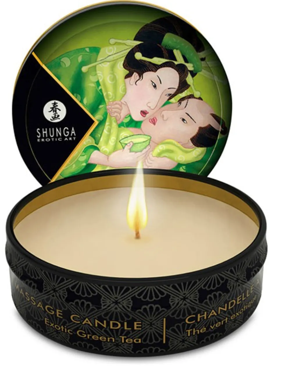 Massage Kerzen Set 6x Grüner Tee (30 ml)