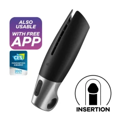 Men Power Masturbator in schwarz silber