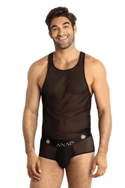 Mesh Tank-Top Partyoberteil Muscleshirt Netz