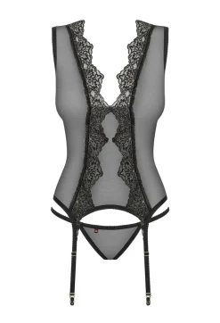 Meshlove Corset & Thong schwarz