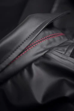 Mesh-Wetlook Jacke schwarz