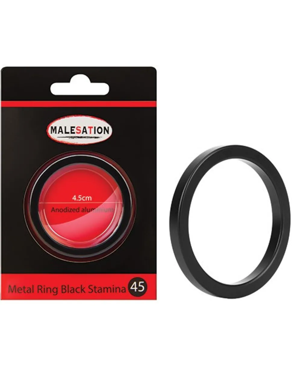 Metal Ring schwarz Stamina 45