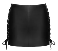 Mini Rock aus feinstem Leder mit seitlichen Schnürungen