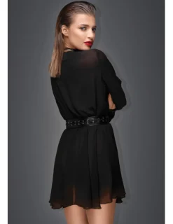 Minikleid aus Chiffon mit Chocker