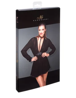 Minikleid aus Chiffon mit Chocker