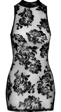 Mini-Kleid aus feinem Tüll mit floralem Muster im exklusivem Desing