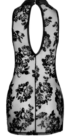 Mini-Kleid aus feinem Tüll mit floralem Muster im exklusivem Desing