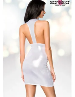 Minikleid im Metallic-Look