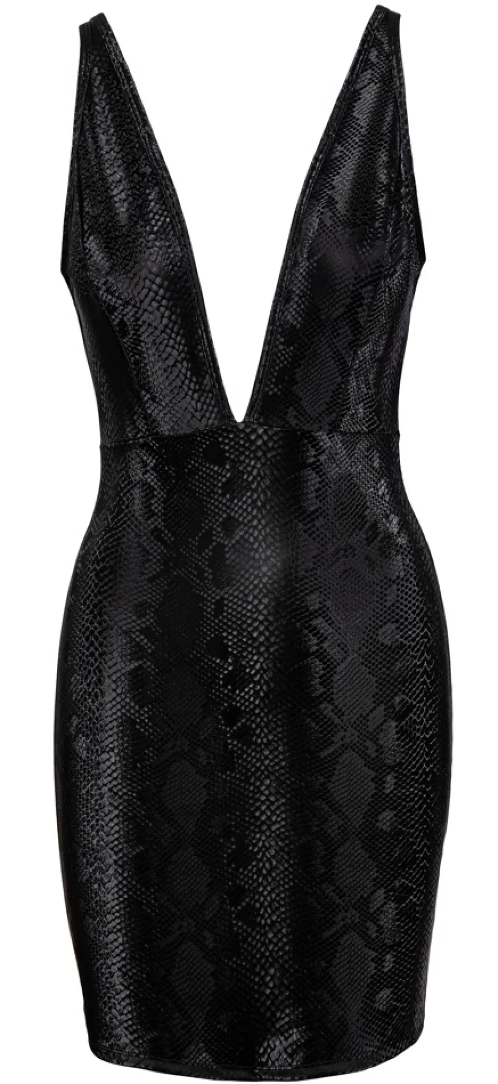 Minikleid in Schlangenhaut-Optik Clubwear Partykleid