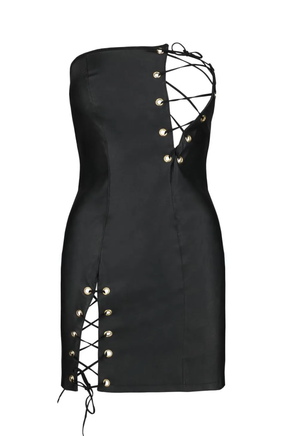 Minikleid mit Schnürung Clubwear Partykleid